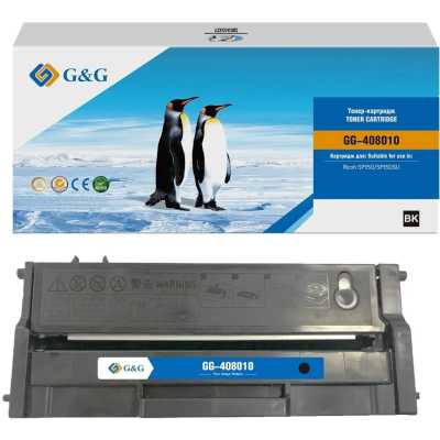 Картридж G&G, аналог Ricoh 408010 черный 1.5k с чипом