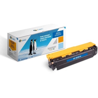 Картридж лазерный G&G GG-CE321A голубой (1300стр.) для HP LJ Pro CP1525n/CP1525nw/CM1415fn MFP/CM141