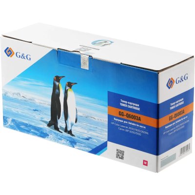 Картридж G&G, аналог HP Q6003A/ Canon LBP 5000/5100 пурпурный 2k с чипом