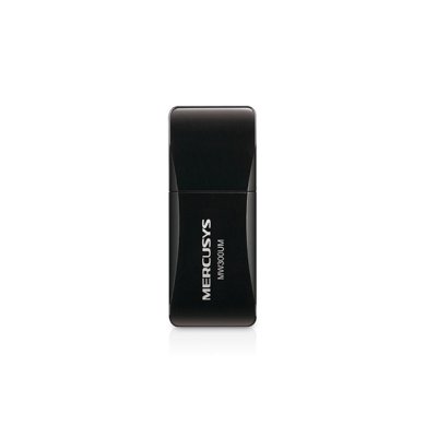 Mercusys MW300UM 4.0 Мини Wi-Fi USB-адаптер N300, до 300 Мбит/с на 2,4 ГГц, USB 2.0, 2 встроенные антенны