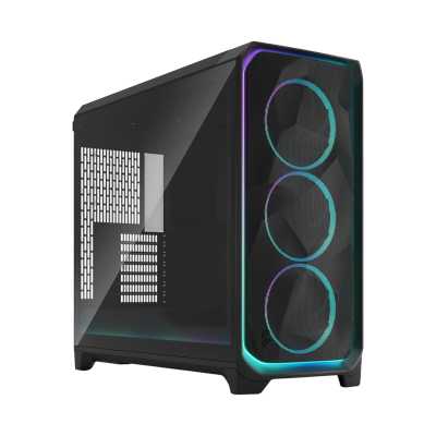 Корпус ПК без блока питания/ Case Fractal Design Meshify 3 XL Ambience Pro RGB TG Light Tint, Full-Tower, 3x140mm ARGB, 2xUSB-A 3.2 + 1xUSB 3.2 Type-C SSI-EEB, SSI-CEB, E-ATX, ATX, mATX, mITX, Black