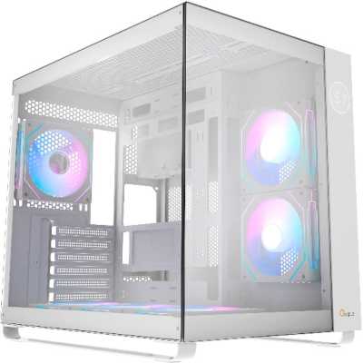 Корпус ПК без блока питания/ Case Ocypus Iota C70 WH ARGB, Midi-Tower, TG, 6x120mm ARGB, 2xUSB-A 3.0 + 1xUSB-C 3.1, ATX, mATX, mITX White
