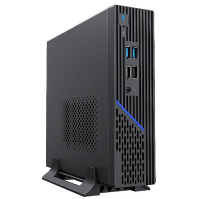 Корпус с блоком питания 120Вт/ Case Foxline FL-109-AD120-DC mITX, w/ ext.PSU 120W, DC-converter, w/2xUSB2.0+2xUSB3.0, 1x40mmFan, black, VESA, w/pwr cord