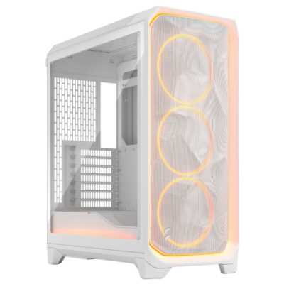 Корпус ПК без блока питания/ Case Fractal Design Meshify 3 Ambience Pro RGB TG Light Tint, Full-Tower, 3x140mm ARGB, 2xUSB-A 3.2 + 1xUSB 3.2 Type-C, E-ATX, ATX, mATX, mITX, White