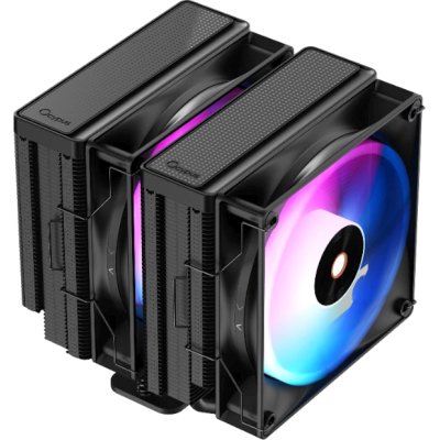 Устройство охлаждения (кулер) Cooler OCYPUS Delta A62 BK ARGB Black 260W All Intel AMD AMx 2 fans Screws Delta-A62-BK2NAWN00X-GL