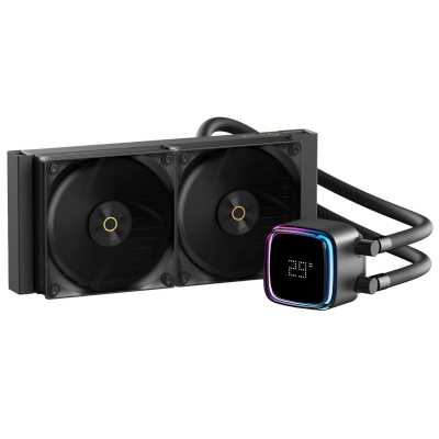 Жидкостная система охлаждения Ocypus Iota L24 BK ARGB Black 280W/ All Intel/ AMD AM*/ Digital display / Screws Iota-L24-BK2ANWNN00X-GL