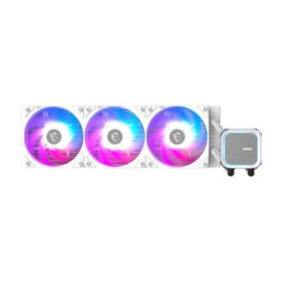 Система водяного охлаждения MSI MAG CORELIQUID A13 360 White 3 x ARGB Gen2 Fan, ARGB Gen2 Block, Color Box, LGA1700, 1851, AM5 306-7ZWDA21-L80