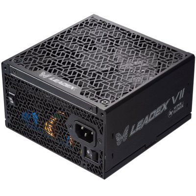 Блок питания SUPER FLOWER SF-1200F14XP Leadex VII Platinum PRO, 1200W, ATX 3.0, 140mm, 12xSATA, 4xPCI-E(6+2), 1x12VHPWR(12+4), APFC, 80+ Platinum, Full Modular