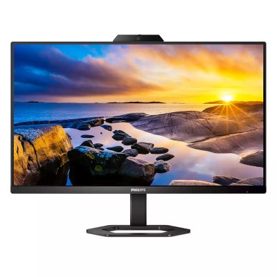 Монитор PHILIPS 23,8" 24E1N5300HE 1920x1080, IPS, 75hz, 80M:1, 300cd, 1ms, HDMI 1.4, DP 1.2, 4xUSB 3.2, Type-C 65W, Speakers, web-cam 5.0mpx, H. adj 130mm, pivot, VESA, 3Y, Black