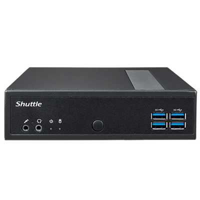 Платформа системного блока с ЦПУ Shuttle DL30N Intel N100 Fanless PC, DDR5 SODIMM Max.16GB, no SSD, no wifi, Support 3x independent display