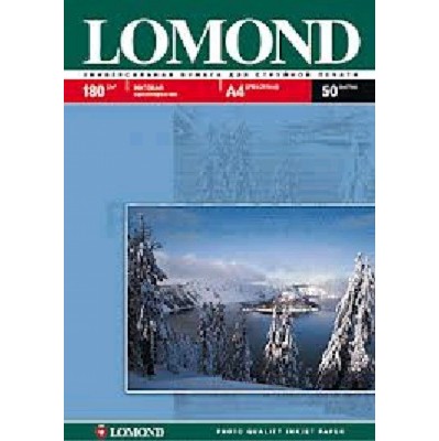Фотобумага Lomond 0102014 A4/180г/м2/50л./белый матовое для струйной печати