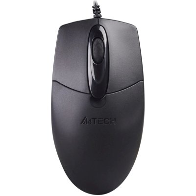 Мышь A4Tech OP-720S черный оптич. 1200dpi silent USB 2but