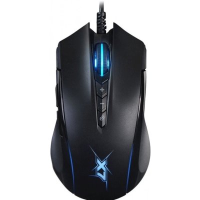 Мышь A4Tech X89 черный оптическая 2400dpi USB 8but (X89 (BLACK))