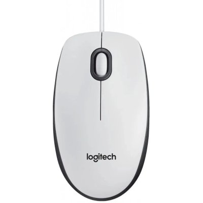 Мышь Logitech M100 белый/черный оптическая 1000dpi USB 2but (910-006764)