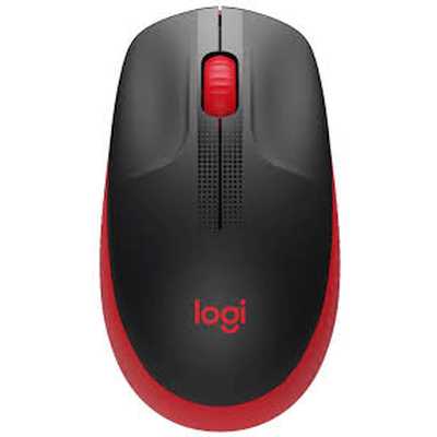 Мышь Logitech M190 черный/красный оптическая 1000dpi беспров. USB 2but (910-005908)