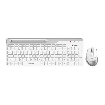 Клавиатура + мышь A4Tech Fstyler FB2535C клав:белый/серый мышь:белый/серый USB беспроводная Bluetoot