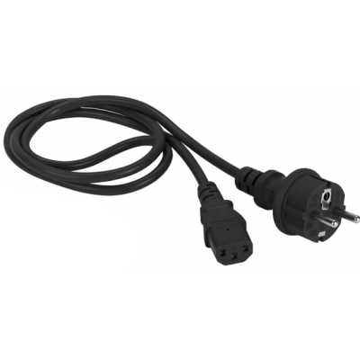 Шнур питания Lanmaster LAN-PP13/SH-1.8-BK C13-Schuko проводник.:3x0.75мм2 1.8м 220В 10А черный