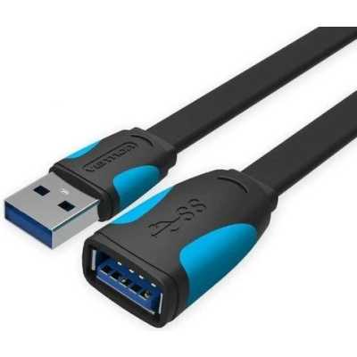Кабель-удлинитель Vention USB 3.0 AM/AF - 1м плоский