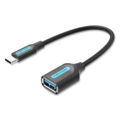 Адаптер-переходник Vention USB CM/ OTG USB 3.0 AF, гибкий - 0,15м.