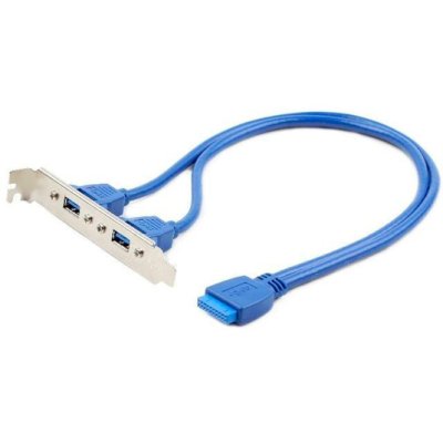 Кабель Gembird Планка CC-USB3-RECEPTACLE Gembird в сист блок 2xUSB 3.0/20pin мат.платы (080750)