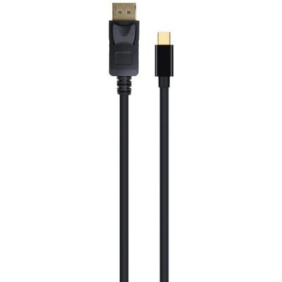 Кабель miniDP-DP Cablexpert CCP-mDP2-6 20M/20M, v.1.2, 4K, 1.8м, черный, позол.разъемы, пакет (CCP-mDP2-6) (104210)