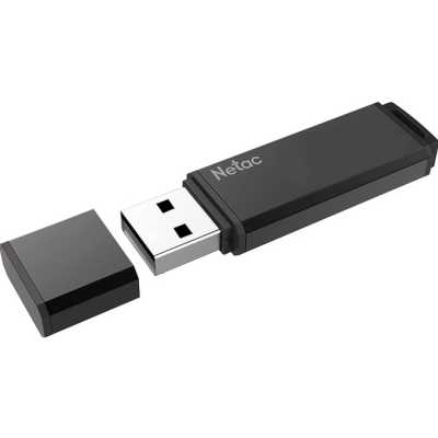 Флеш Диск Netac 128GB U351 NT03U351N-128G-32BK USB3.0 серый