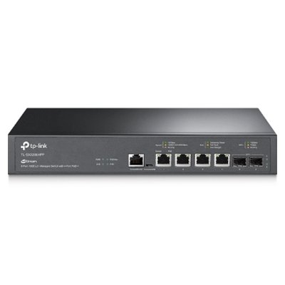 Коммутатор JetStream™ 4-Port 10GBase-T and 2-Port 10GE SFP+ L2+ Managed Switch with 4-Port PoE++ SX3206HPP TP-LINK