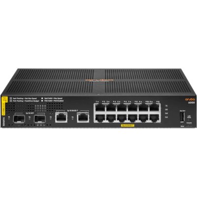Коммутатор HPE R8N89A HPE Aruba 6000 Managed L2 12G Class4 PoE 139W 2SFP Switch