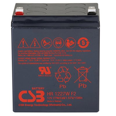 Батарея для ИБП CSB HR1227W F2 12В 7.5Ач