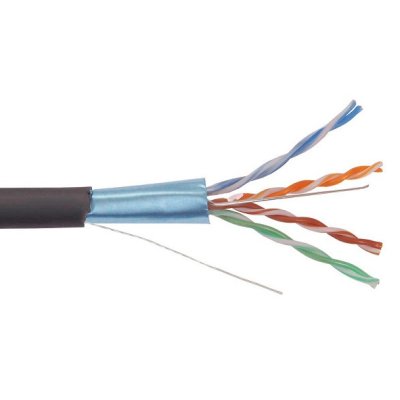 Кабель информационный ITK LC3-C5E04-339 кат.5E FTP 4 пары 24AWG LDPE внешний 305м черный