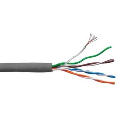Кабель информационный Lanmaster LAN-5EUTP-PT-LSZH-GY кат.5E UTP 4 пары 24AWG LSZH внутренний 305м серый