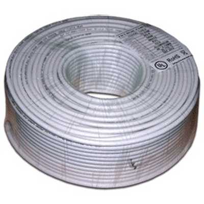 Кабель коаксиальный Lanmaster TWT-RG6U-CS48/1-WH RG-6/U FTP 75Om PVC внутренний 100м белый