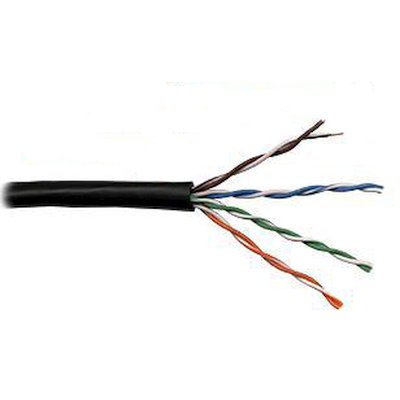 Кабель информационный Lanmaster LAN-5EUTP-OUT кат.5E UTP 4 пары 24AWG PE внешний 305м черный