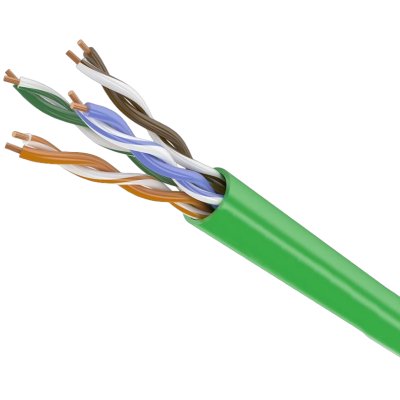 Кабель информационный Rexant 01-0061-R кат.5E UTP 4 пары 24AWG нг(А)-LSLTx внутренний 305м зеленый