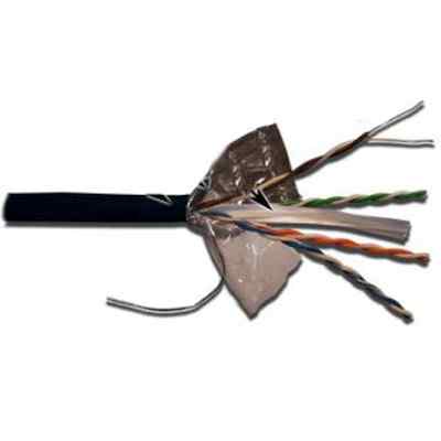Кабель информационный Lanmaster LAN-6EFTP-WP-OUT кат.6 FTP 4 пары 24AWG PE внешний 305м черный