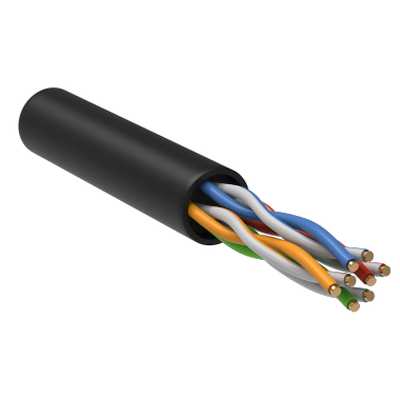 Кабель информационный ITK Generica BC3-C5E04-139-305-G кат.5E UTP 4 пары 24AWG LDPE внешний 305м черный