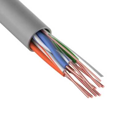 Кабель информационный Rexant 01-0059 кат.5E UTP 4 пары 24AWG нг(А)-HF внутренний 305м серый