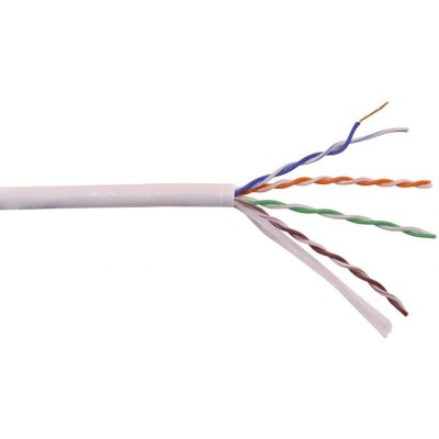 Кабель информационный Lanmaster LAN-5ESFUTP-HFLT-GY кат.5E SF/UTP 4 пары 24AWG LSZH внутренний 305м серый