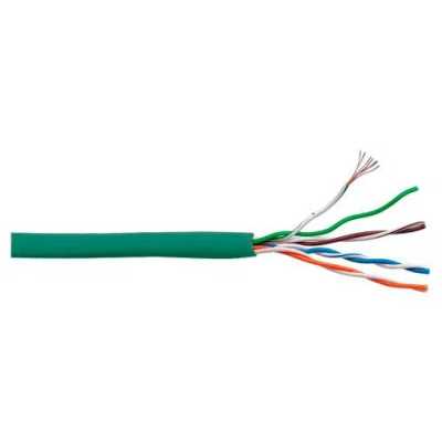 Кабель информационный Lanmaster LAN-5EUTP-HFLT-GN кат.5E UTP 4 пары 24AWG LSZH внутренний 305м зеленый