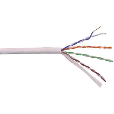 Кабель информационный Lanmaster LAN-5EUTP-HFLT-GY кат.5E UTP 4 пары 24AWG LSZH внутренний 305м серый