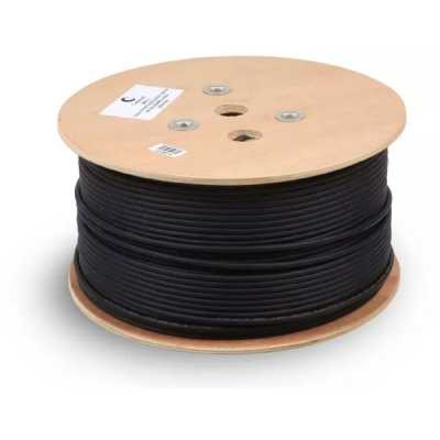 Кабель информационный Cabeus FTP-4P-Cat.5e-SOLID-OUT-PE-UV кат.5E F/UTP 4 пары PE внешний 305м черный