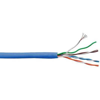 Кабель информационный Lanmaster LAN-5EUTP-PT-LSZH-BL кат.5E UTP 4 пары 24AWG LSZH внутренний 305м синий