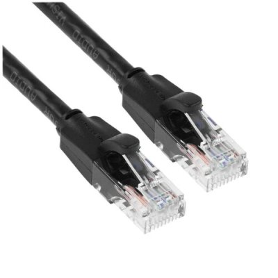Патч-корд Vention прямой UTP cat.6, RJ45 - 10м. Черный IBEBL