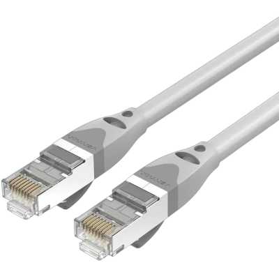 Патч-корд Vention прямой SFTP cat.6A, RJ45 - 1м. Серый