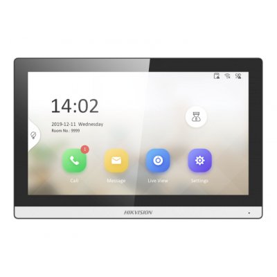 7 IP видеодомофон 7" цветной TFT LCD экран с разрешением 1024*600; встроенные микрофон и динамик; слот для TF карты до 128Гб; тревожные входы/выходы 8/2; 1 RS-485; 1 RJ-45 10M/100M Ethernet; DC12В/PoE; 10Вт;-10 C...+50C; размер 175 113.5 21 мм