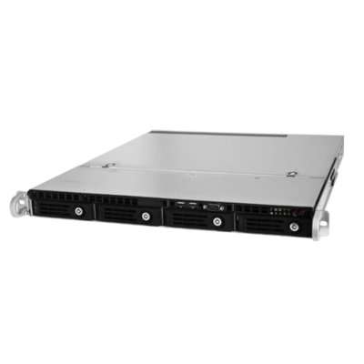 Серверный корпус/ 1U chassis; Mini-ITX, Micro-ATX, ATX MBs; 4 x 3.5" SAS/SATA HDD Trays; 2 x USB 3.0; 1 x COM port (Front); 1 x HF expansion slot; RPS600Wt (1+1), Slide Rail: AC-R56