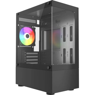 Корпус Accord ACC-285-02B черный без БП mATX 5x120mm 1xUSB2.0 1xUSB3.0 audio