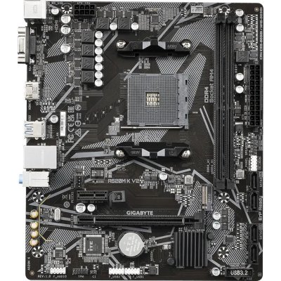 Материнская плата Gigabyte A520M K V2 Soc-AM4 AMD A520 2xDDR4 mATX AC`97 8ch(7.1) GbLAN RAID+VGA+HDM