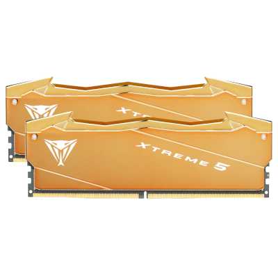 Память DDR5 2x32GB 6000MHz Patriot VXA564G6030K Viper Xtreme 5 Aurum RTL Gaming PC5-48000 CL30 DIMM UDIMM 288-pin 1.35В dual rank с радиатором Ret