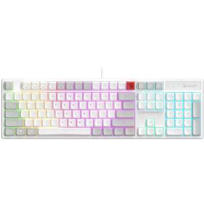 Клавиатура A4Tech Bloody B230N белый USB Multimedia for gamer LED (B230N) кабель 1.8м